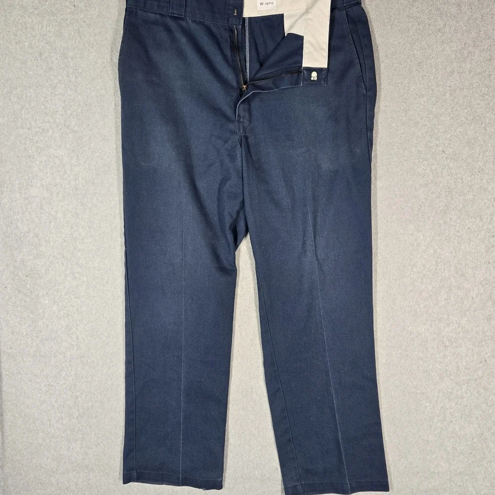 Dickies Men Pants 36X32 Navy Blue 874 Twill Workwear 31